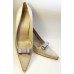 Bella Shoe Bows - Grey and Silver