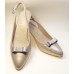 Bella Shoe Bows - Grey and Silver
