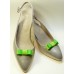 Bella Shoe Bows - Lime