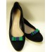 Bella Shoe Bows - Navy and Green