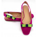 Bella Shoe Clips - Navy and Lime