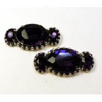 Candy Shoe Clips - plum