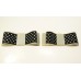 Carly - Black and Ivory Spot Shoe Bows