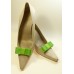 Carly - Lime Shoe Bows