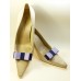 Carly - Navy and Purple Shoe Bows