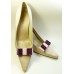 Carly - Plum and Pink Shoe Bows