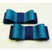 Carly - Turquoise and Navy Shoe Bows