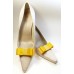 Carly - Yellow Shoe Bows