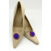 Elise Shoe Clips - navy and pink