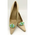 Florence Shoe Clips - mint and sky blue