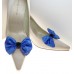 Marilyn - Cornflower Silk Shoe Bows