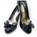 Marilyn - Black Lace Shoe Bows