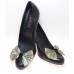 Marilyn - Silver Silk Shoe Bows