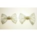 Marilyn - Ivory Lace Shoe Bows