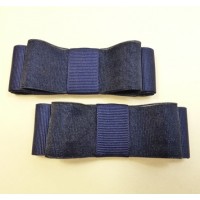 Carly - Navy Shoe Bows 