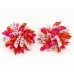 Patsy Shoe Clips - pink and orange