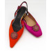Trixie Shoe Clips - ruby