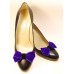Velvet Bows - Purple Shoe Bows